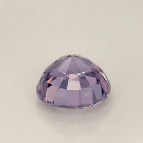 Espinela violeta natural de 1,38 ct, corte redondo, VVS