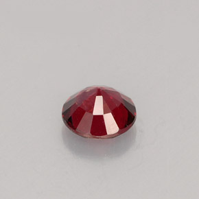 Espinela rojo natural de 0,59 ct, corte redondo, VS