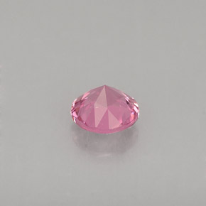 Espinela rosa natural de 0,45 ct, corte redondo, VVS-VS