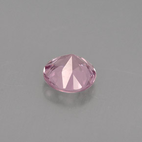 Espinela rosa natural de 0,44 ct, corte redondo, VVS