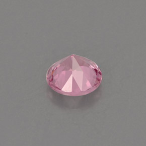 Espinela rosa natural de 0,46 ct, corte redondo, VS