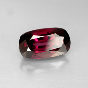 Espinela rojo natural de 3,85 ct, corte cojín, VS