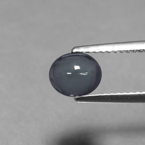 Espinela gris natural de 1,32 ct, corte óvalo, transparente