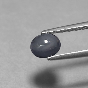 Espinela gris natural de 1,32 ct, corte óvalo, transparente