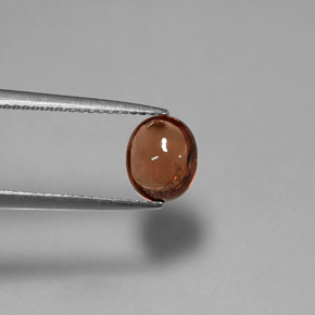 Espinela naranja natural de 1,61 ct, corte óvalo, transparente