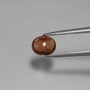 Espinela naranja natural de 1,61 ct, corte óvalo, transparente