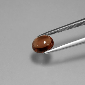 Espinela naranja natural de 1,61 ct, corte óvalo, transparente