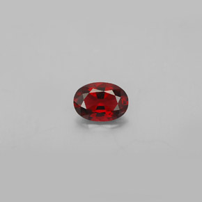 Espinela rojo natural de 0,64 ct, corte óvalo, VVS-VS