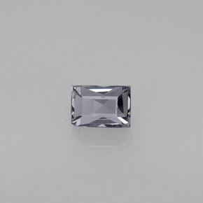 Espinela violeta natural de 0,55 ct, baguette, VS