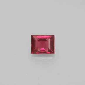 Espinela rojo natural de 0,43 ct, baguette, VS