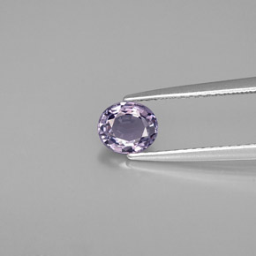 Espinela violeta natural de 0,71 ct, corte óvalo, VS