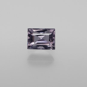 Espinela violeta natural de 0,53 ct, baguette, VS