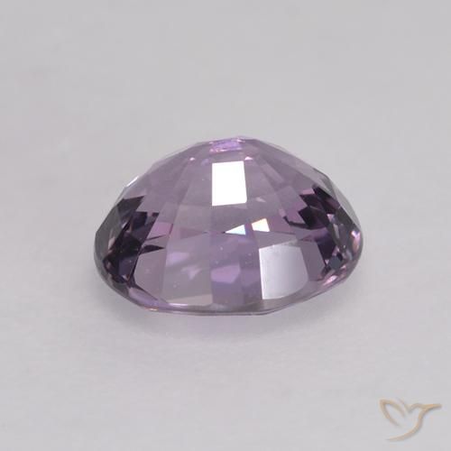 Espinela Púrpura medio natural de 0.78 ct, Ovalada, VVS-VS