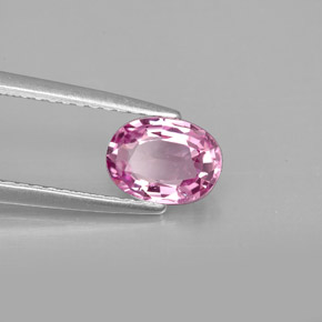 Espinela rosa natural de 0,87 ct, corte óvalo, VVS-VS