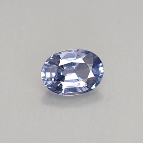 Espinela azul natural de 0,71 ct, corte óvalo, VS