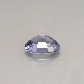 Espinela azul natural de 0,71 ct, corte óvalo, VS