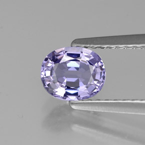 Espinela violeta natural de 0,78 ct, corte óvalo, VS