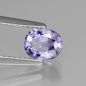 Espinela violeta natural de 0,78 ct, corte óvalo, VS