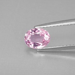 Espinela rosa natural de 0,79 ct, corte óvalo, VVS-VS