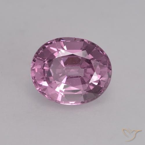 0.71ct Natural Púrpura medio espinela, Ovalada, VS