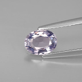 Espinela violeta natural de 0,89 ct, corte óvalo, VVS