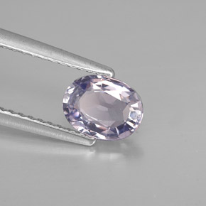 Espinela violeta natural de 0,89 ct, corte óvalo, VVS