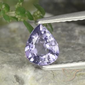 Espinela Violeta rosado natural de 0.63 ct, En forma de pera, VVS-VS