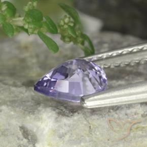 Espinela Violeta rosado natural de 0.63 ct, En forma de pera, VVS-VS