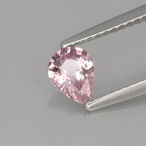 Espinela rosa natural de 0,58 ct, en forma de pera, VVS-VS