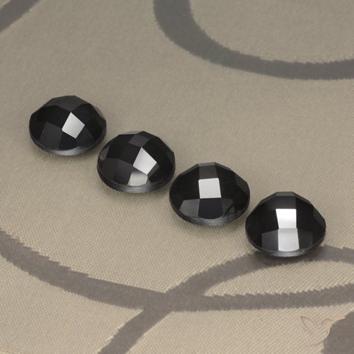 19.19ctw Natural Negro espinela, Redondo, Opaco, Photo A