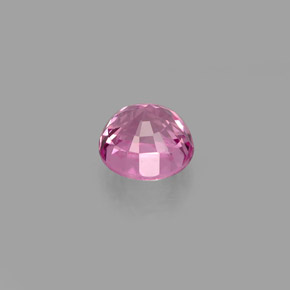 Espinela rosa natural de 0,60 ct, corte redondo, VVS-VS