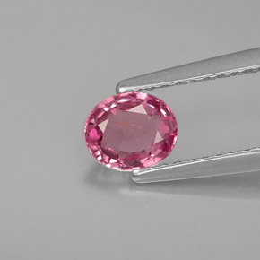 Espinela rosa natural de 0,68 ct, corte óvalo, VVS-VS
