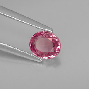 Espinela rosa natural de 0,68 ct, corte óvalo, VVS-VS