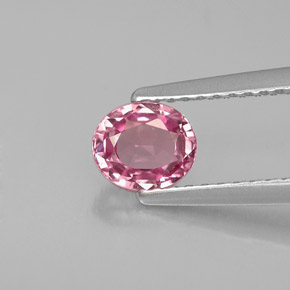 Espinela rosa natural de 0,76 ct, corte óvalo, VVS