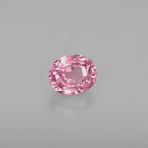Espinela rosa natural de 0,63 ct, corte óvalo, VVS-VS