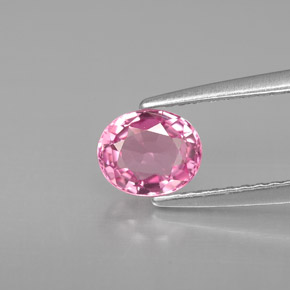 Espinela rosa natural de 0,79 ct, corte óvalo, VVS-VS
