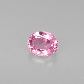 Espinela rosa natural de 0,68 ct, corte óvalo, VVS-VS