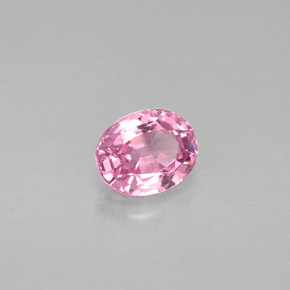Espinela rosa natural de 0,68 ct, corte óvalo, VVS-VS