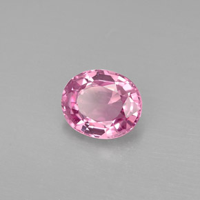 Espinela rosa natural de 0,88 ct, corte óvalo, VVS-VS