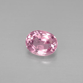 Espinela rosa natural de 0,80 ct, corte óvalo, VVS-VS