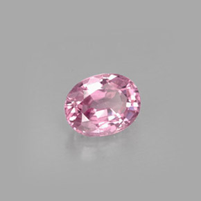 Espinela rosa natural de 0,80 ct, corte óvalo, VVS-VS