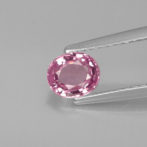 Espinela rosa natural de 0,69 ct, corte óvalo, VVS-VS