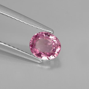 Espinela rosa natural de 0,69 ct, corte óvalo, VVS-VS