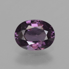 Espinela púrpura natural de 0,82 ct, corte óvalo, VVS