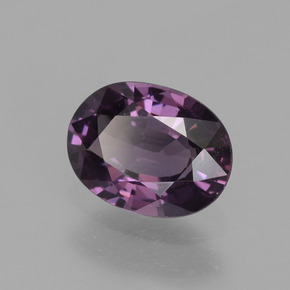 Espinela púrpura natural de 0,82 ct, corte óvalo, VVS