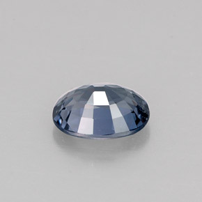 Espinela azul natural de 0,90 ct, corte óvalo, VVS