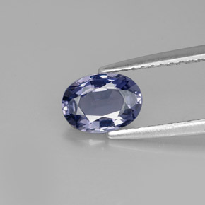 Espinela azul natural de 0,88 ct, corte óvalo, VVS-VS