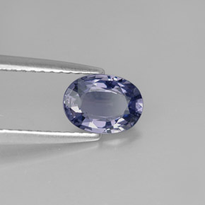 Espinela azul natural de 0,88 ct, corte óvalo, VVS-VS