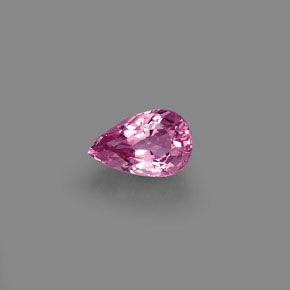 Espinela rosa natural de 0,81 ct, en forma de pera, VVS