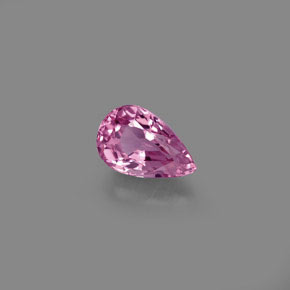 Espinela rosa natural de 0,81 ct, en forma de pera, VVS